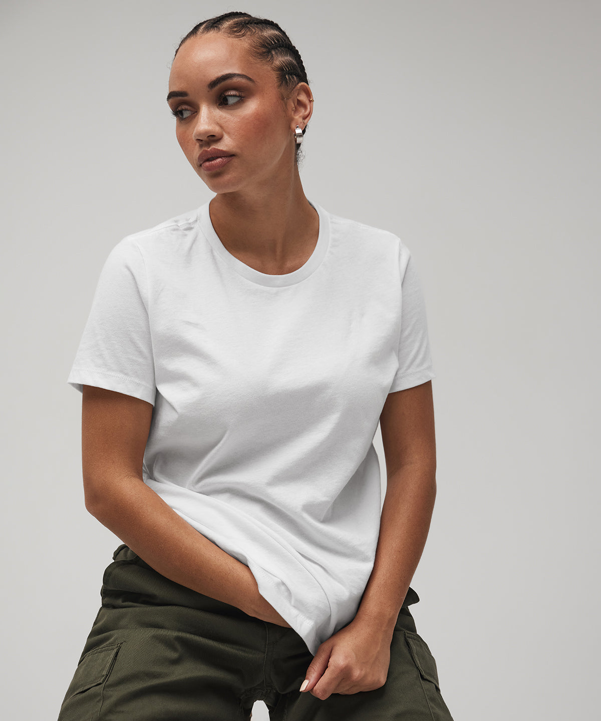 BE046 Women's relaxed Jersey short sleeve tee