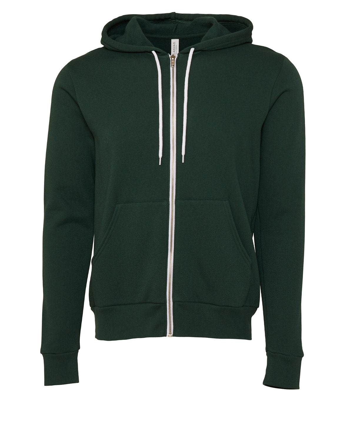 BE106 Unisex polycotton fleece full-zip hoodie