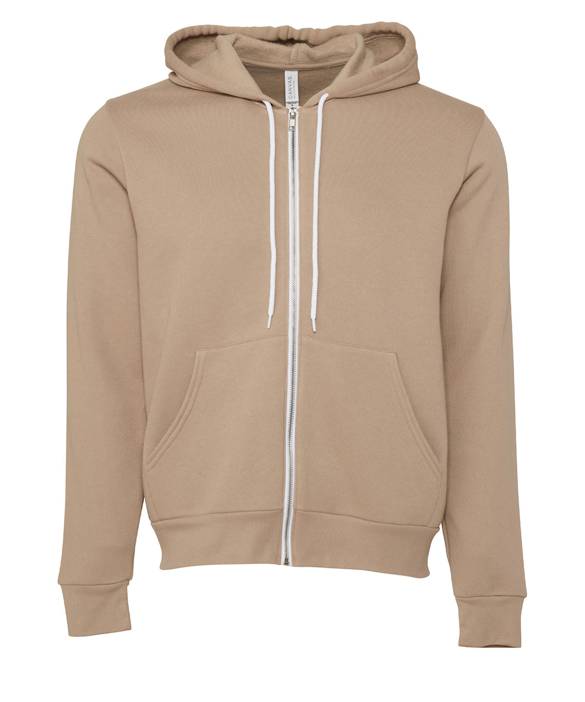 BE106 Unisex polycotton fleece full-zip hoodie