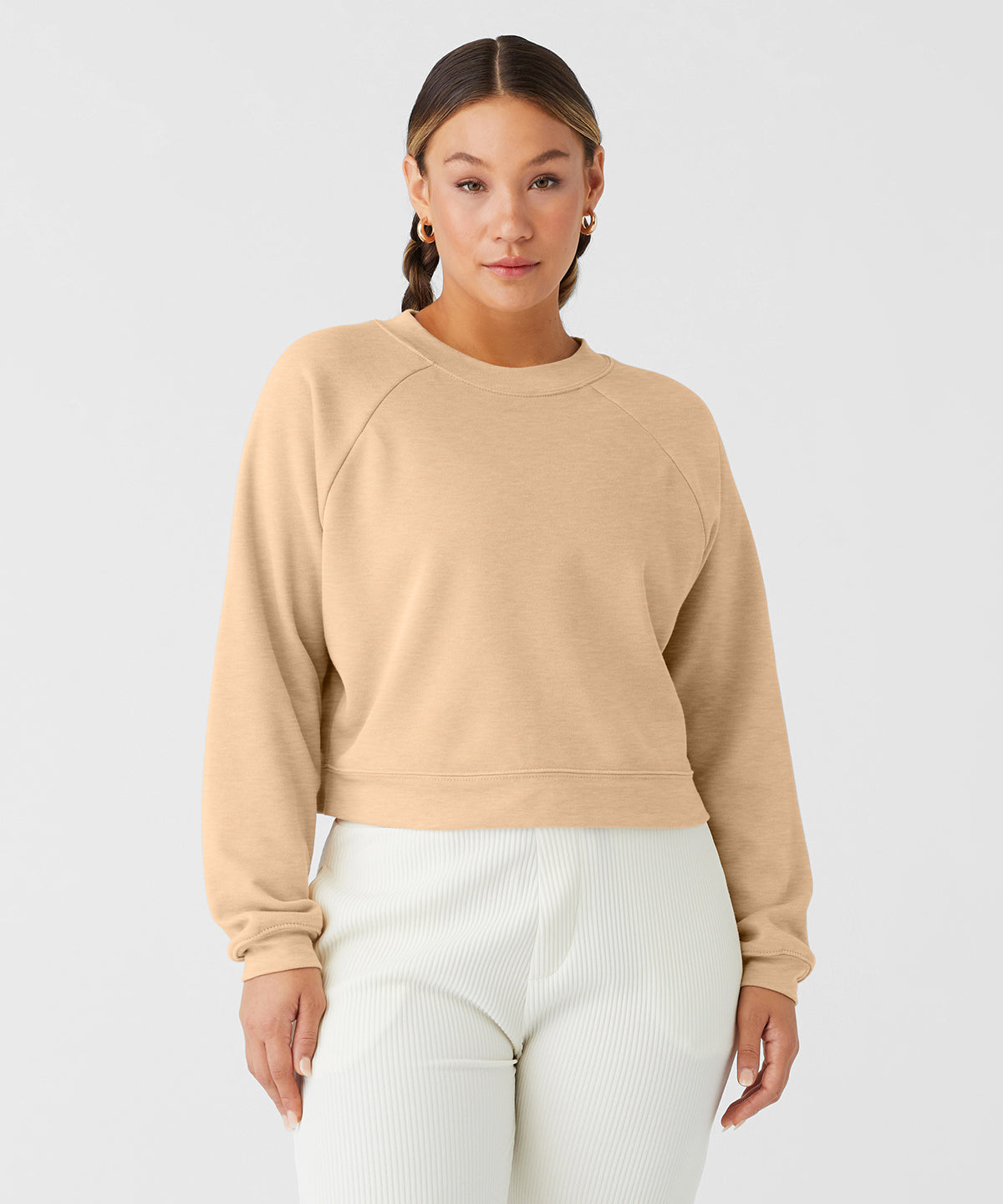 BE134 Women's raglan pullover fleece
