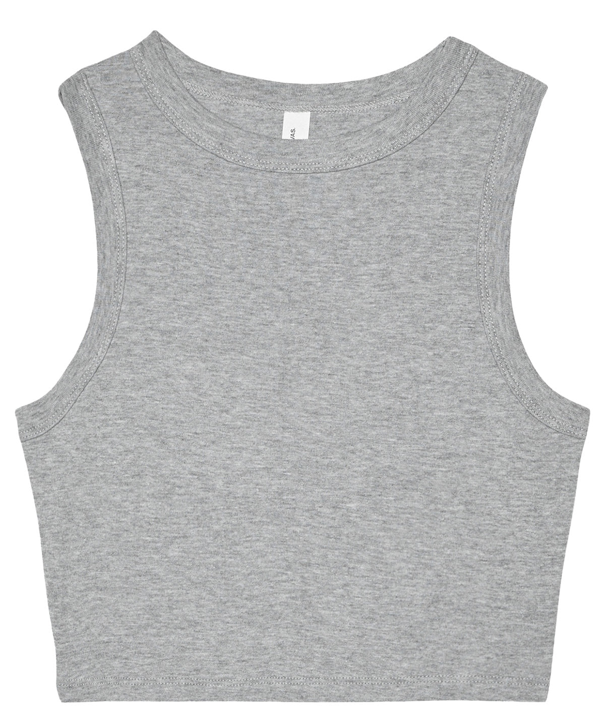 BE140  Women's micro rib muscle crop tank