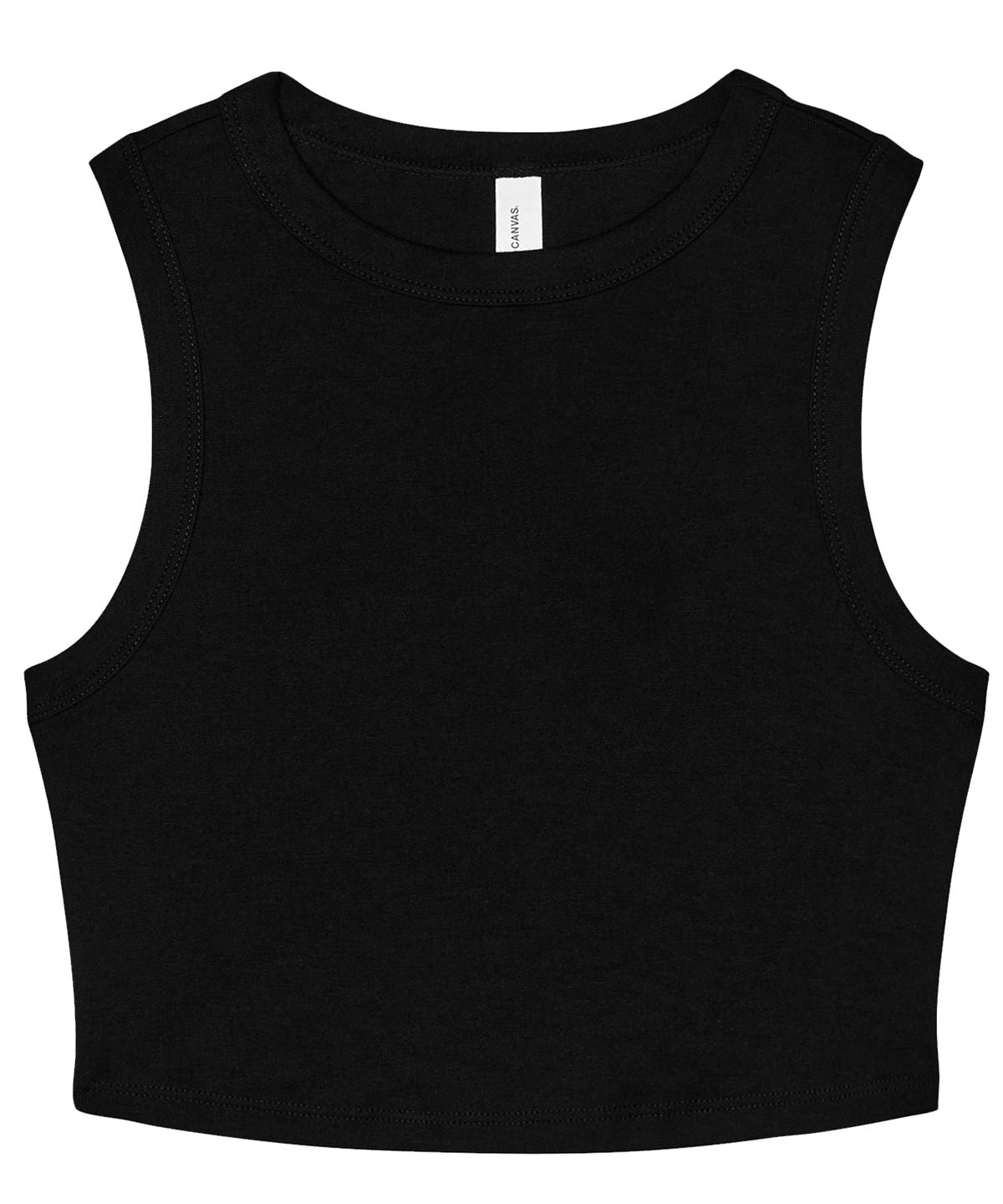 BE140  Women's micro rib muscle crop tank