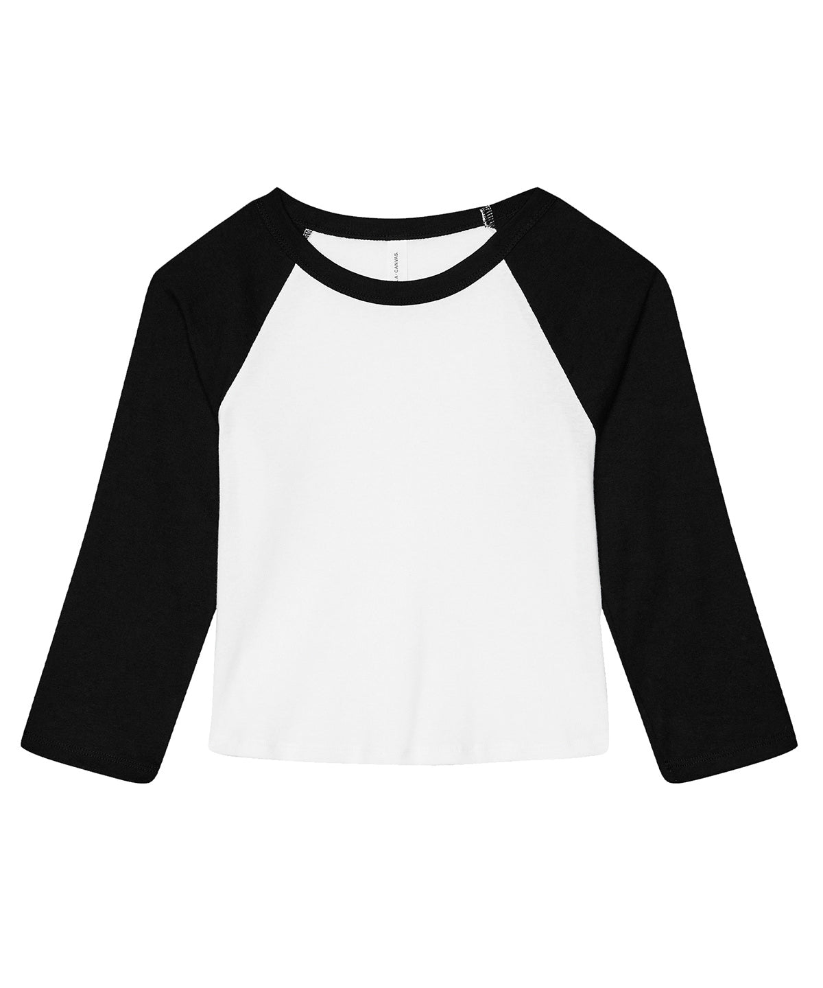BE142  Women's micro rib 3/4 raglan baby t-shirt