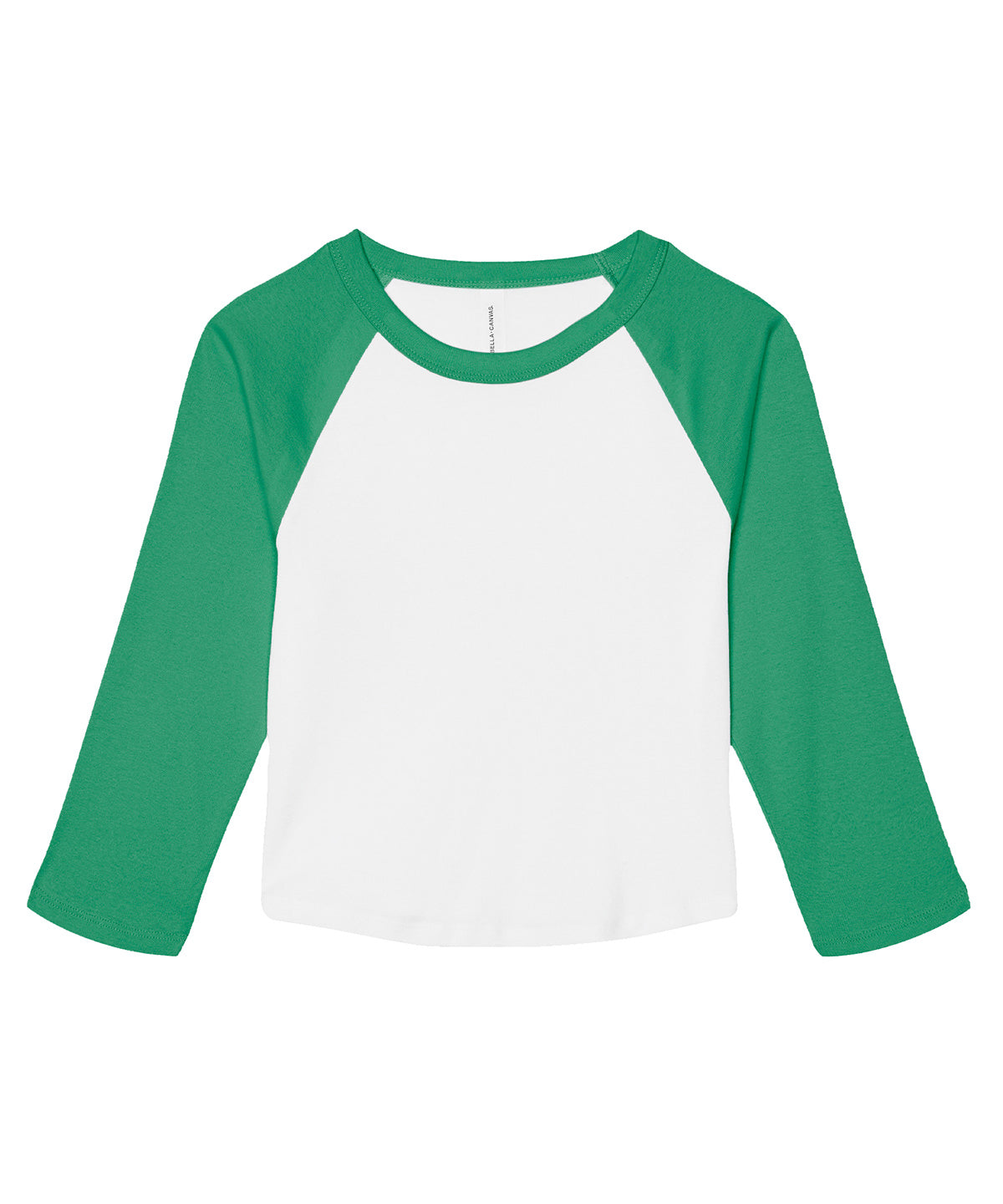 BE142  Women's micro rib 3/4 raglan baby t-shirt