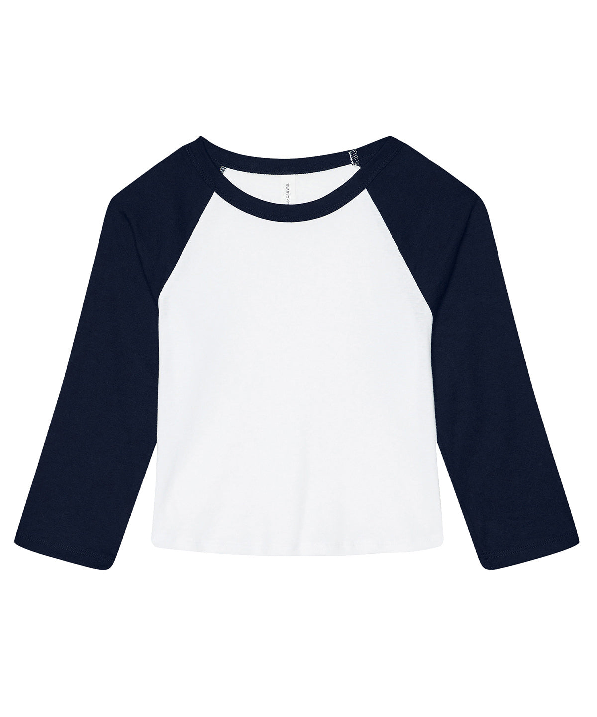 BE142  Women's micro rib 3/4 raglan baby t-shirt