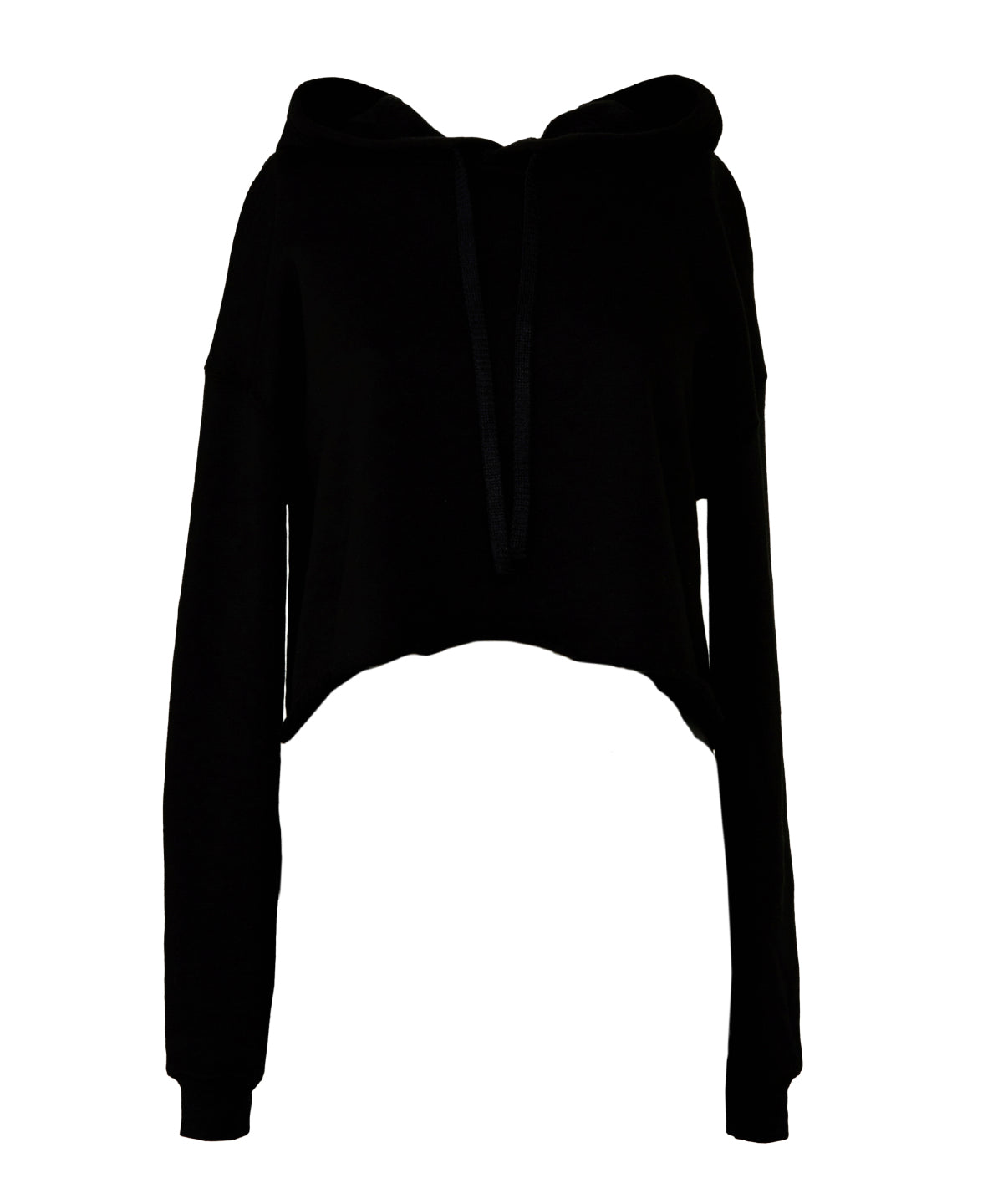 BEE220 Women's cropped fleece hoodie