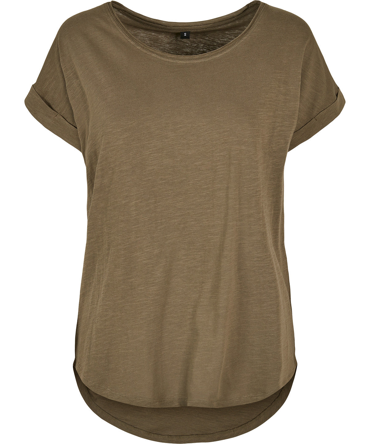 BY036  Women's long slub tee
