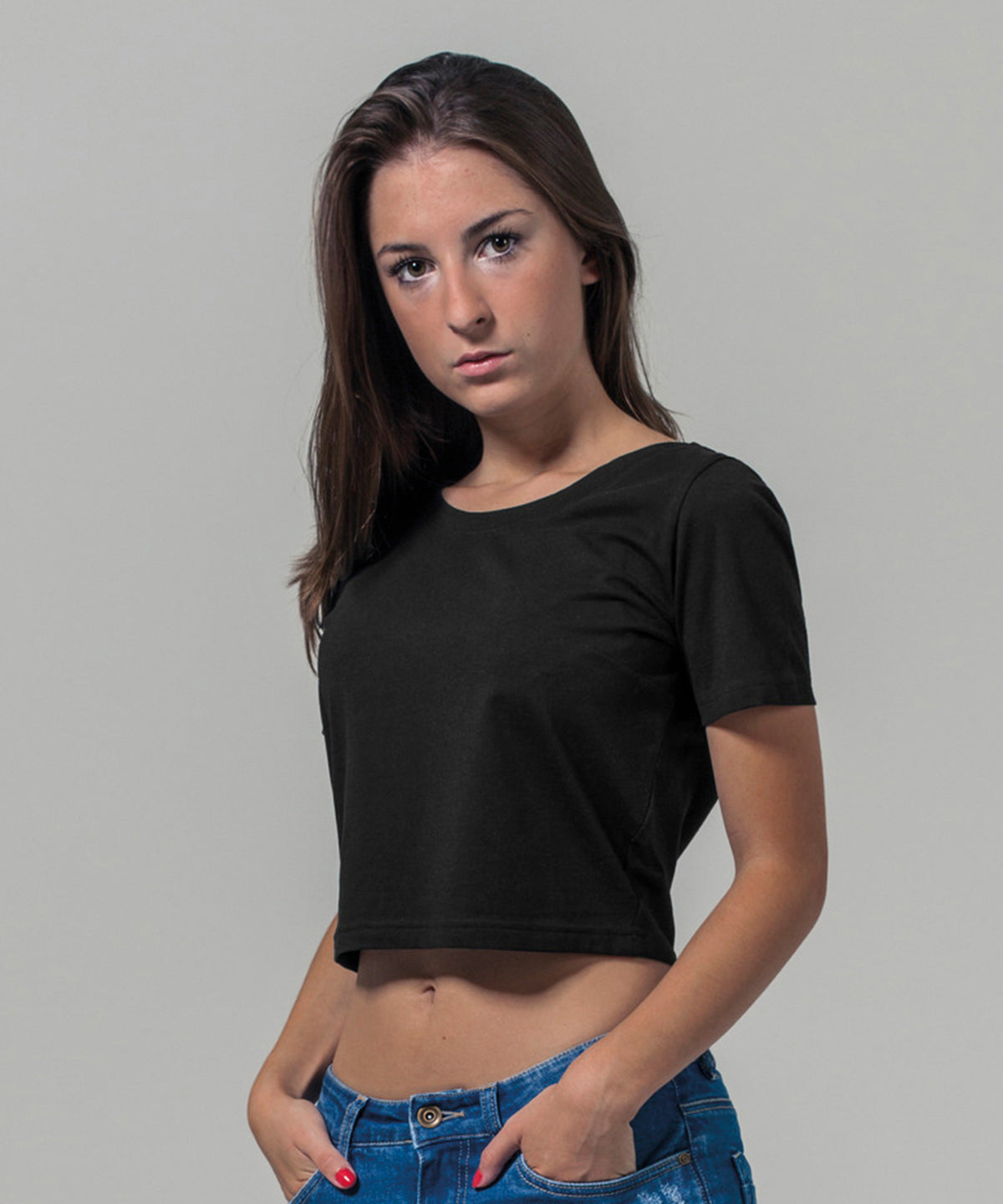 BY042 Women's cropped tee