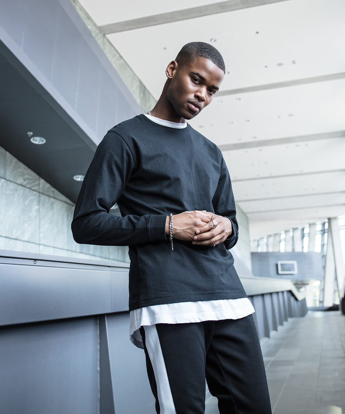 BY091 Long sleeve with cuff rib