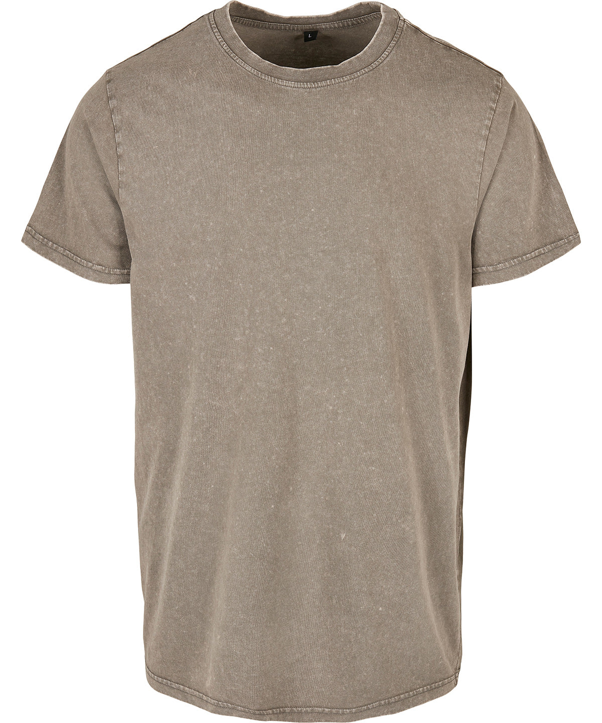 BY190  Acid washed round neck tee