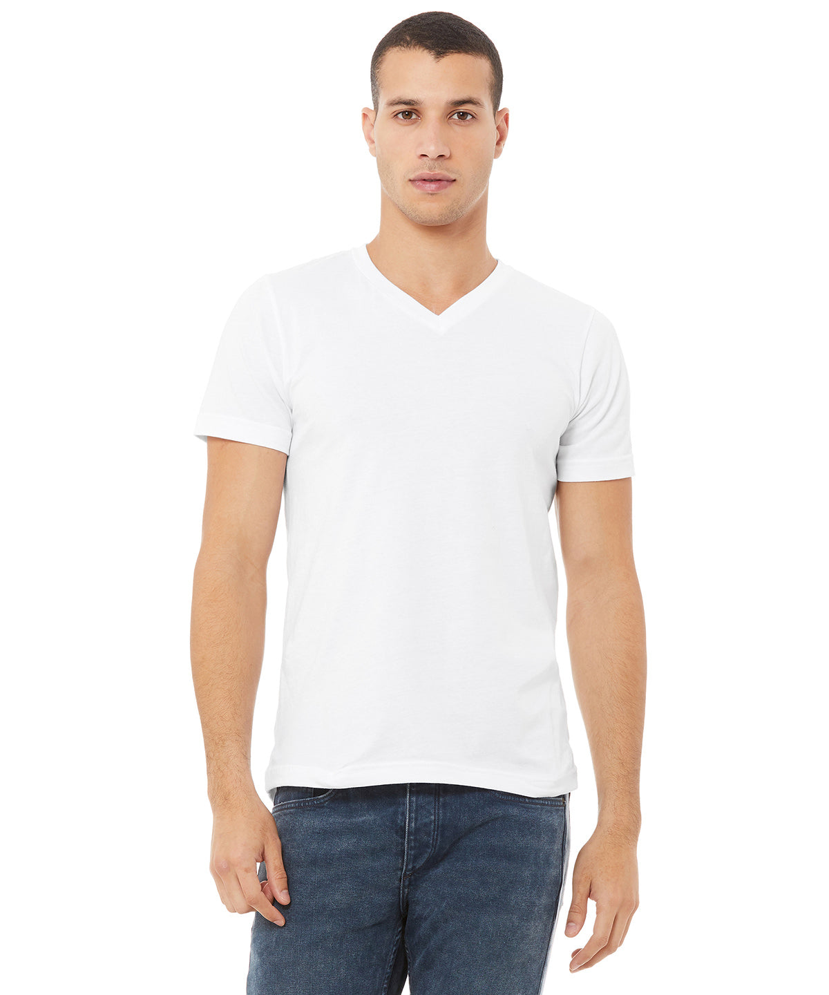 CV009 Unisex Jersey v-neck t-shirt