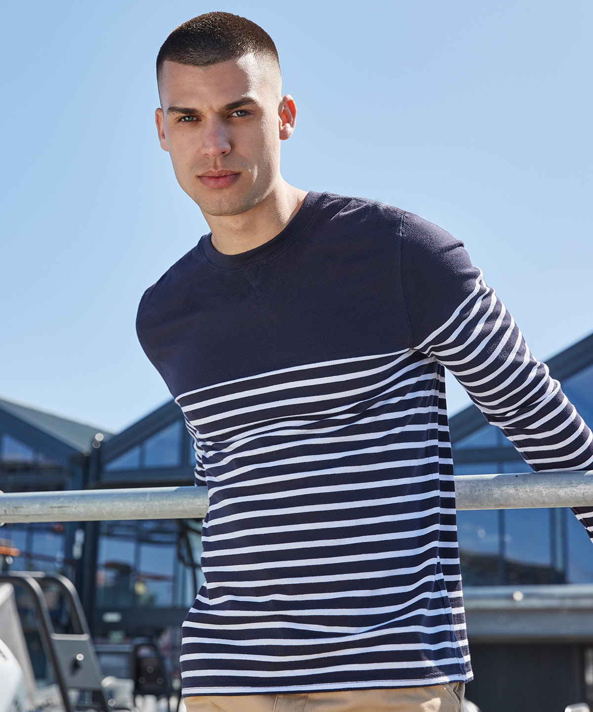 FR134 Long sleeve Breton striped T