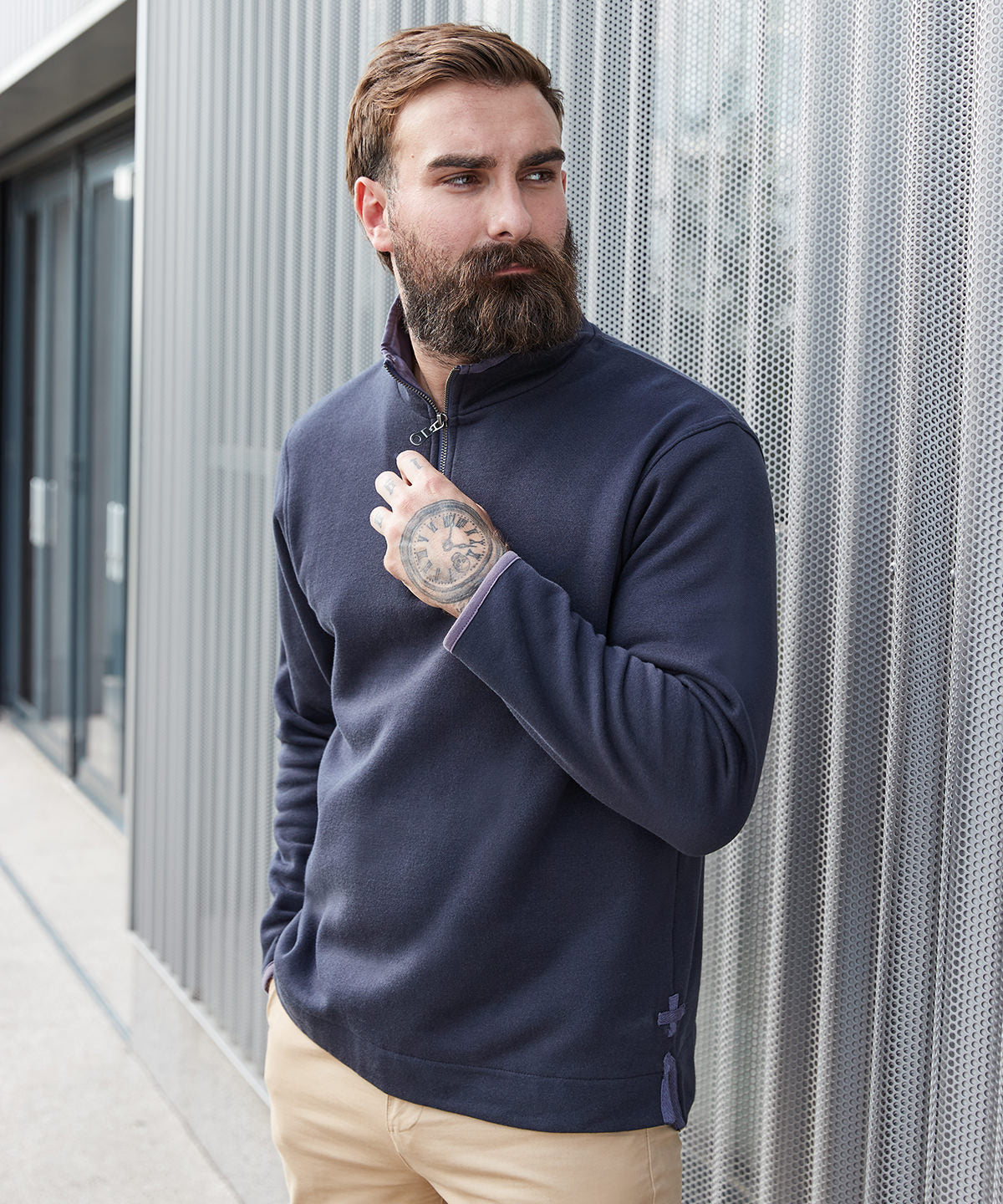 FR40M Supersoft ¼ zip sweatshirt