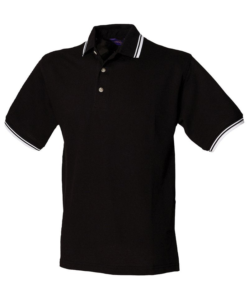 HB150 Double tipped collar and cuff polo shirt