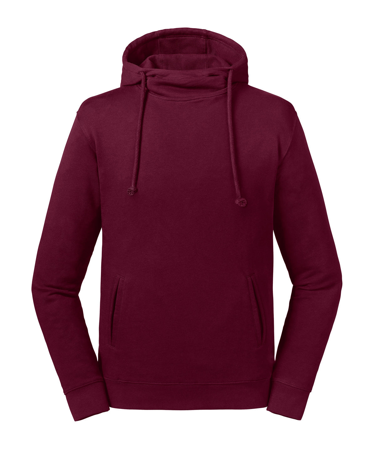J209M Pure organic high collar hooded sweatshirt