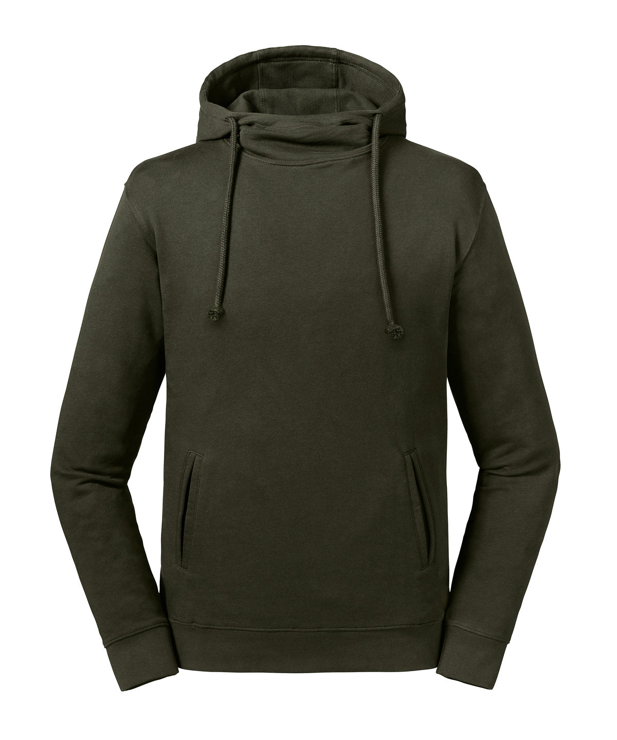 J209M Pure organic high collar hooded sweatshirt