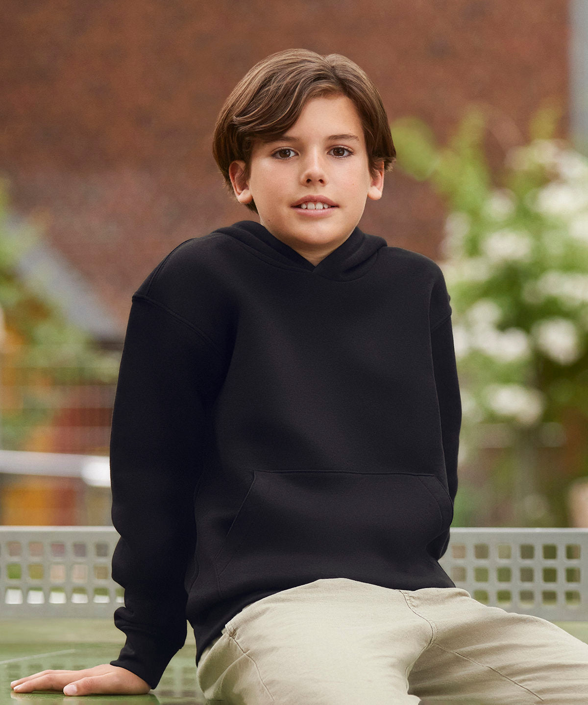 J265B Kids authentic hooded sweatshirt