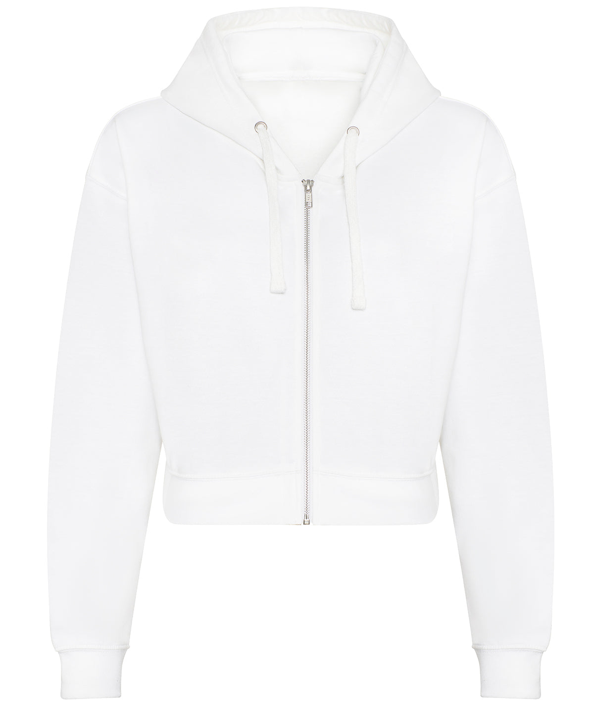 Womens Cropped Zipped Hoodie