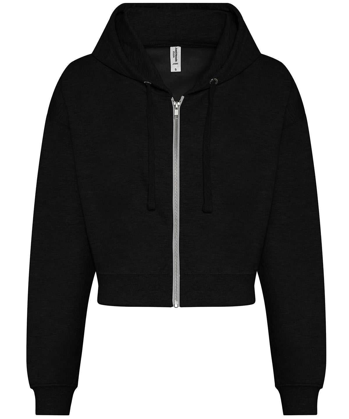 Womens Cropped Zipped Hoodie