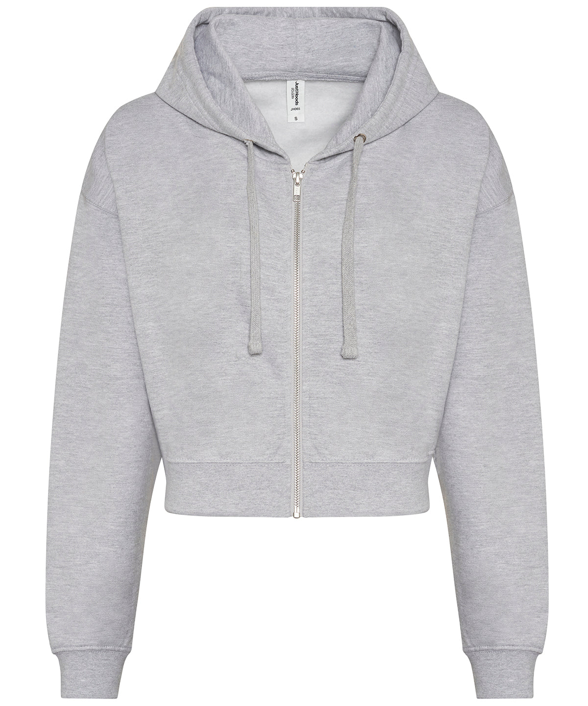 Womens Cropped Zipped Hoodie