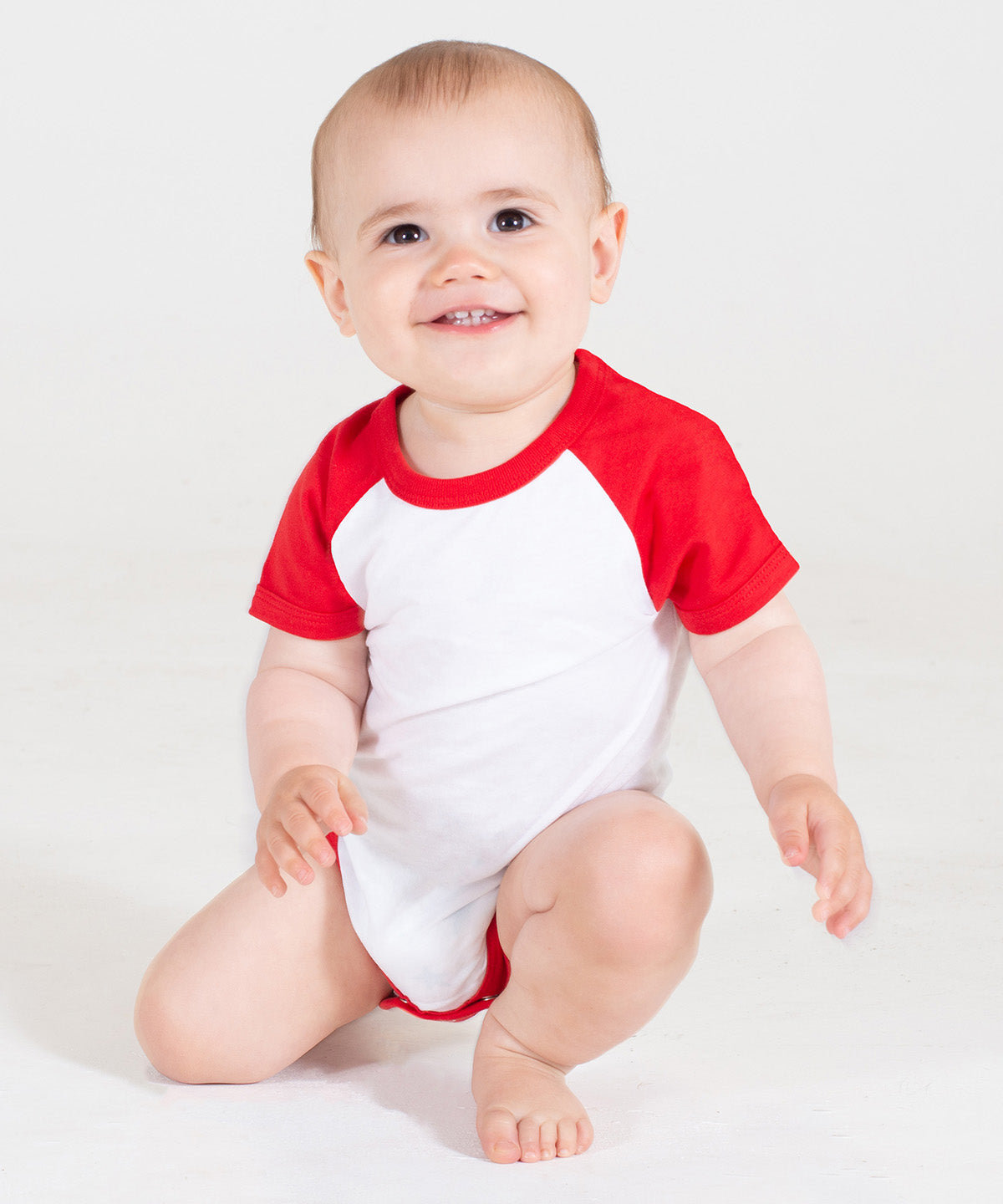 LW502  Essential short-sleeved baseball bodysuit