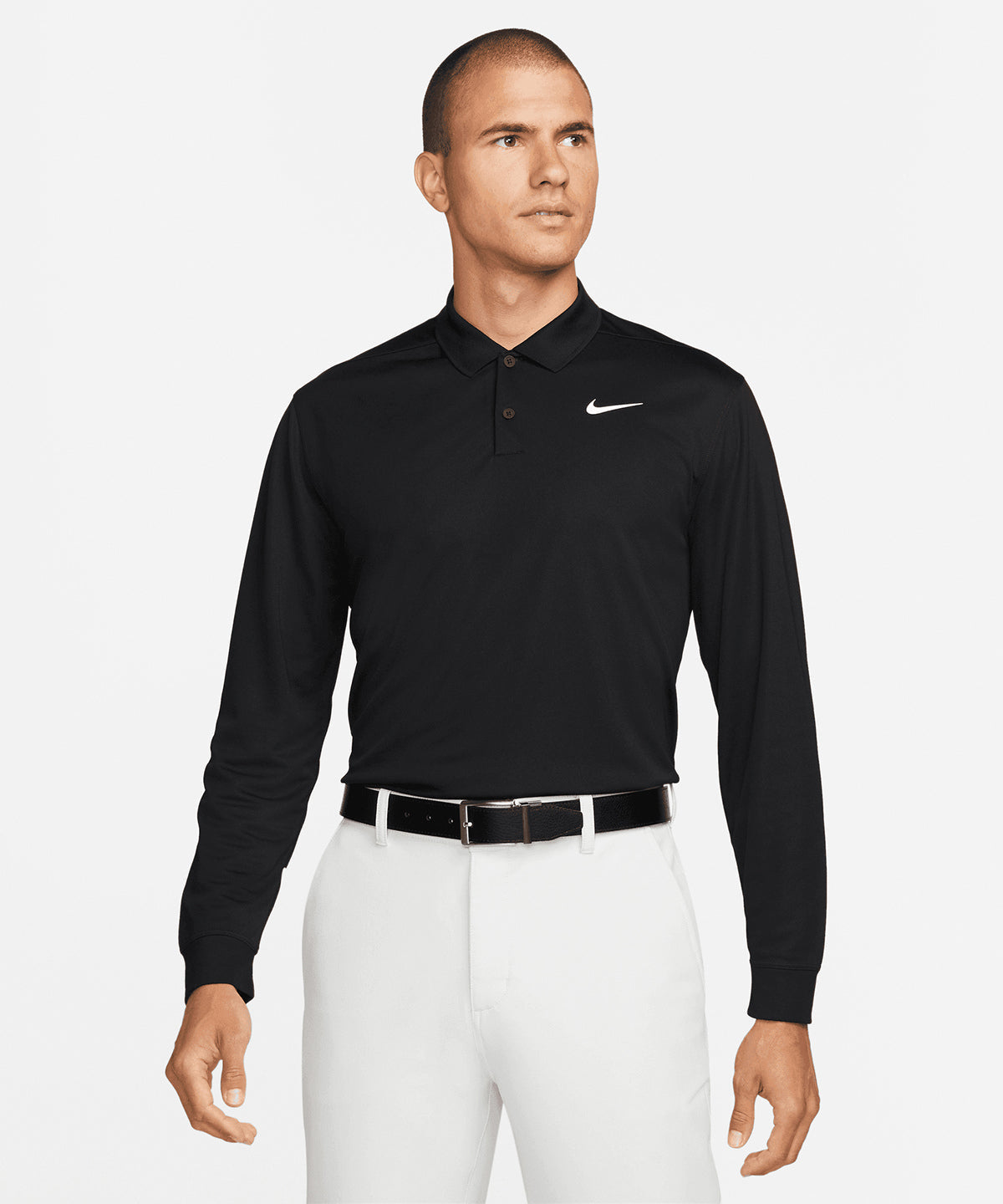 NK354 Nike Dri-FIT Victory solid long sleeve polo