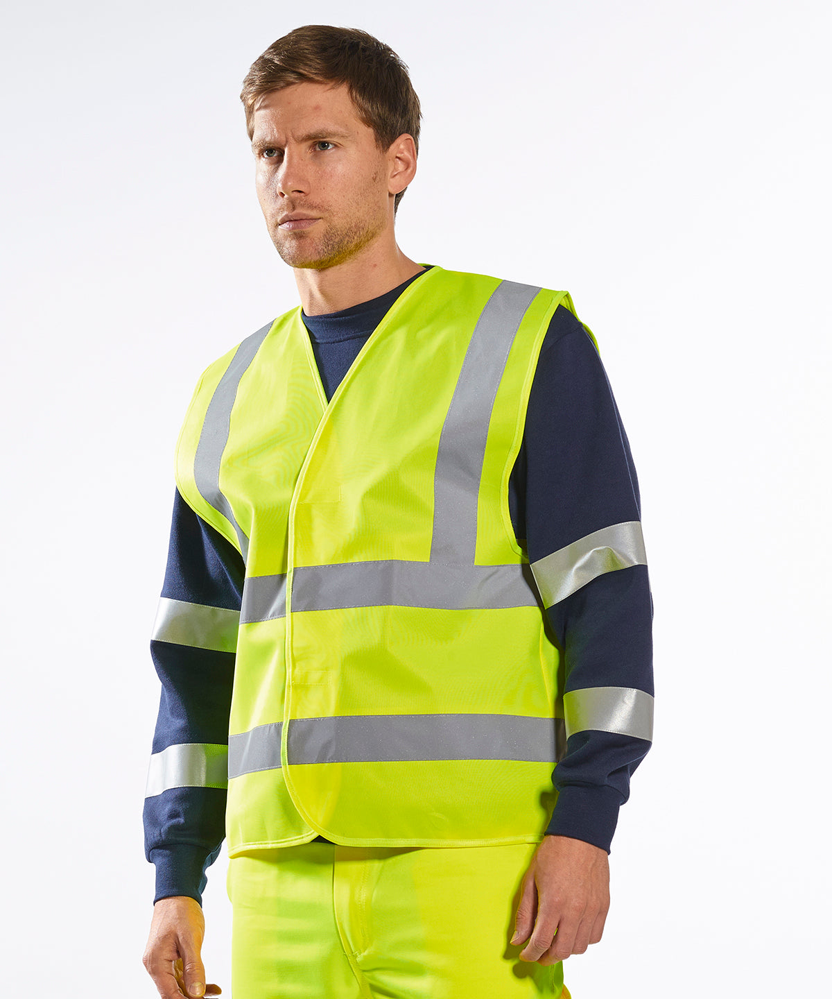 PW002 Hi-vis two-band-and-brace vest (C470)