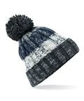 BC486 Corkscrew pom pom beanie