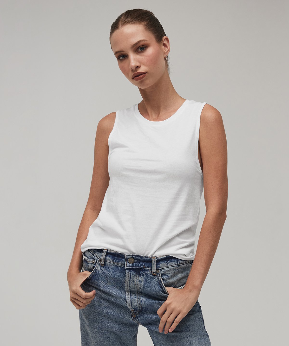 BE053 Women's Jersey muscle tank