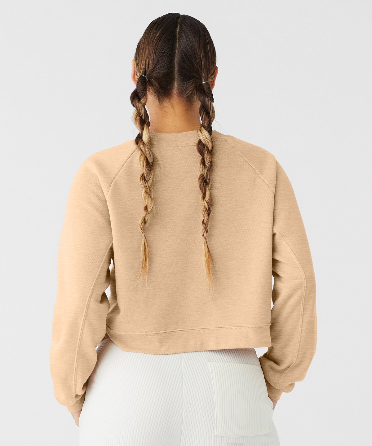 BE134 Women's raglan pullover fleece