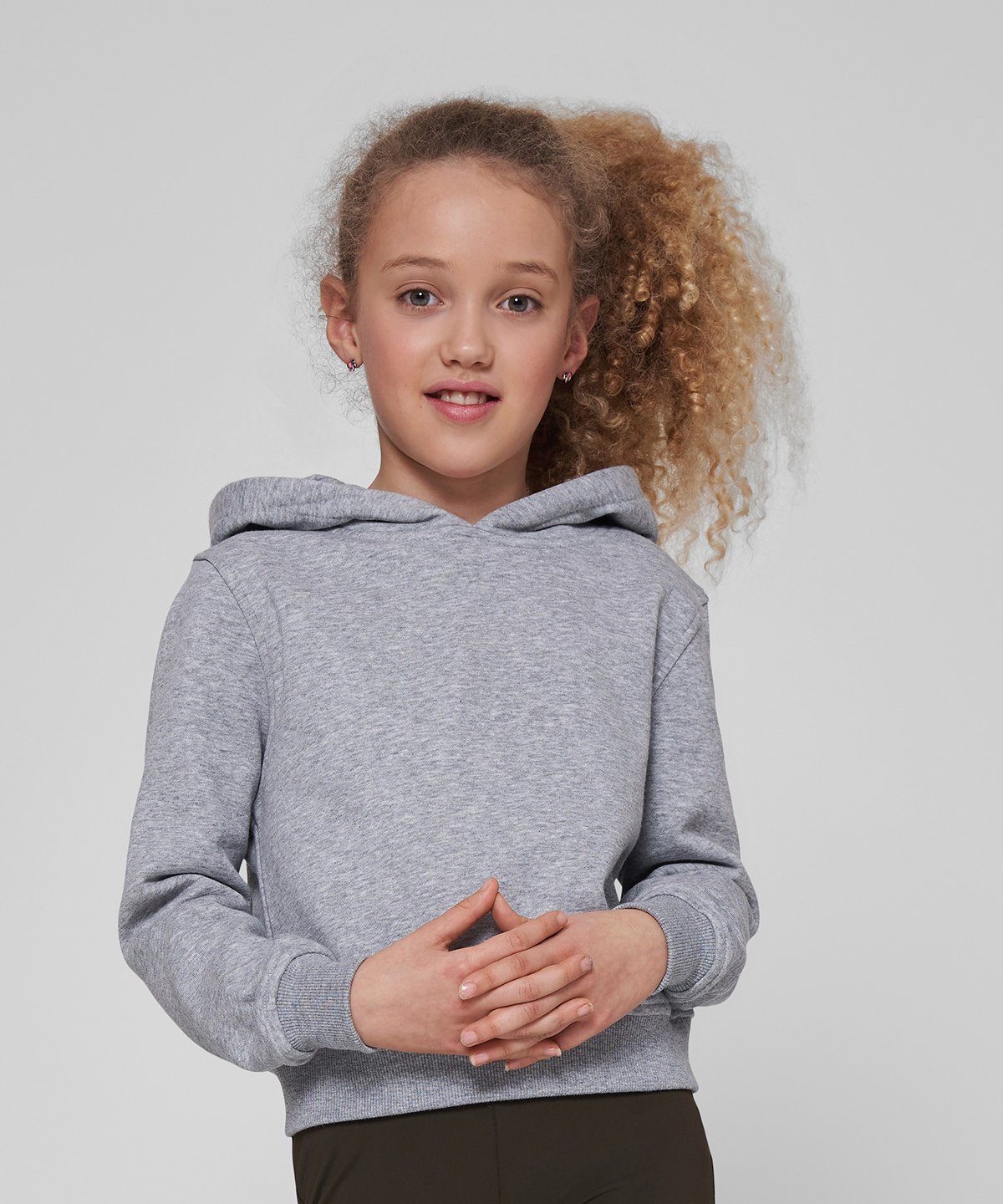 BY113 Girls cropped sweat hoodie