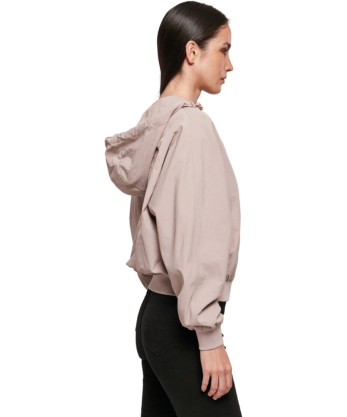 BY182  Women's crinkle batwing jacket