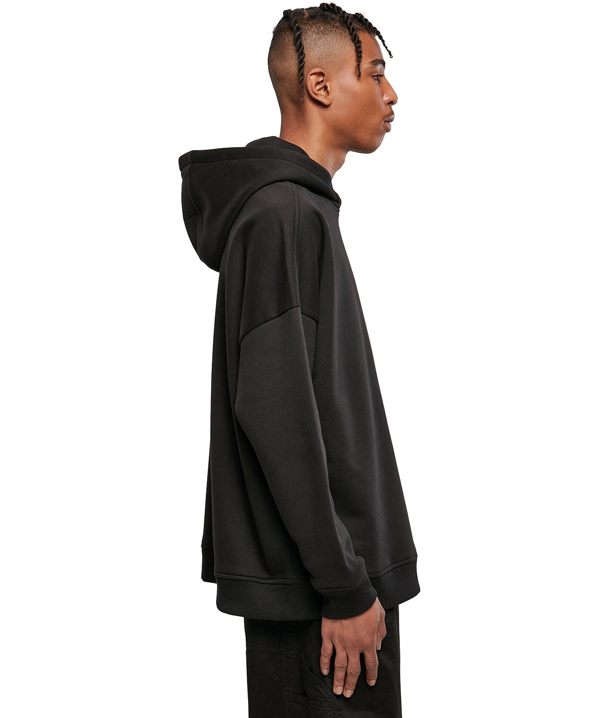 BY199 Oversized cut-on sleeve hoodie