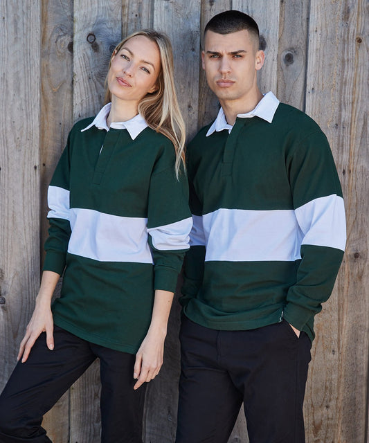 FR07M Panelled rugby shirt