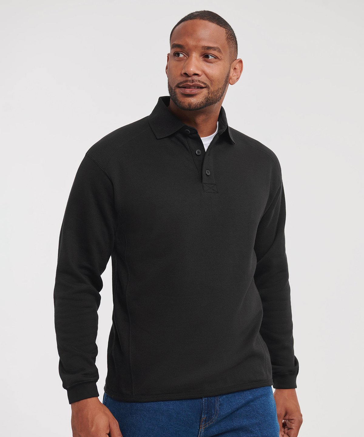 J012M Heavy-duty collar sweatshirt