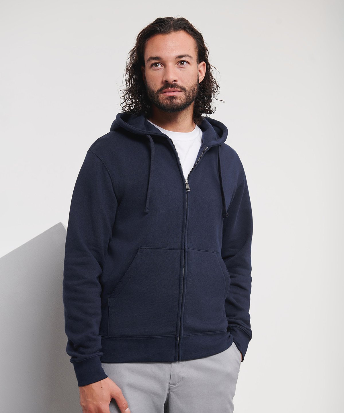 J266M Authentic zipped hooded sweat