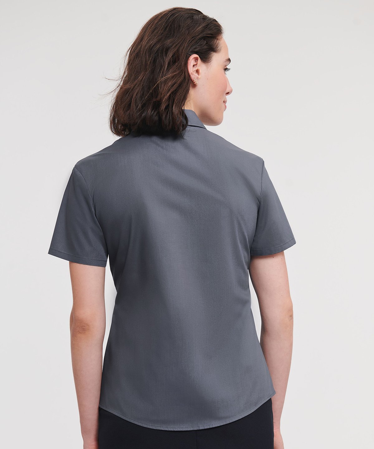 J935F Women's short sleeve polycotton easycare poplin shirt