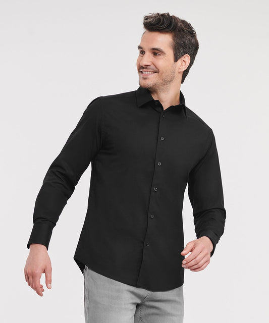J946M  Long sleeve easycare fitted shirt