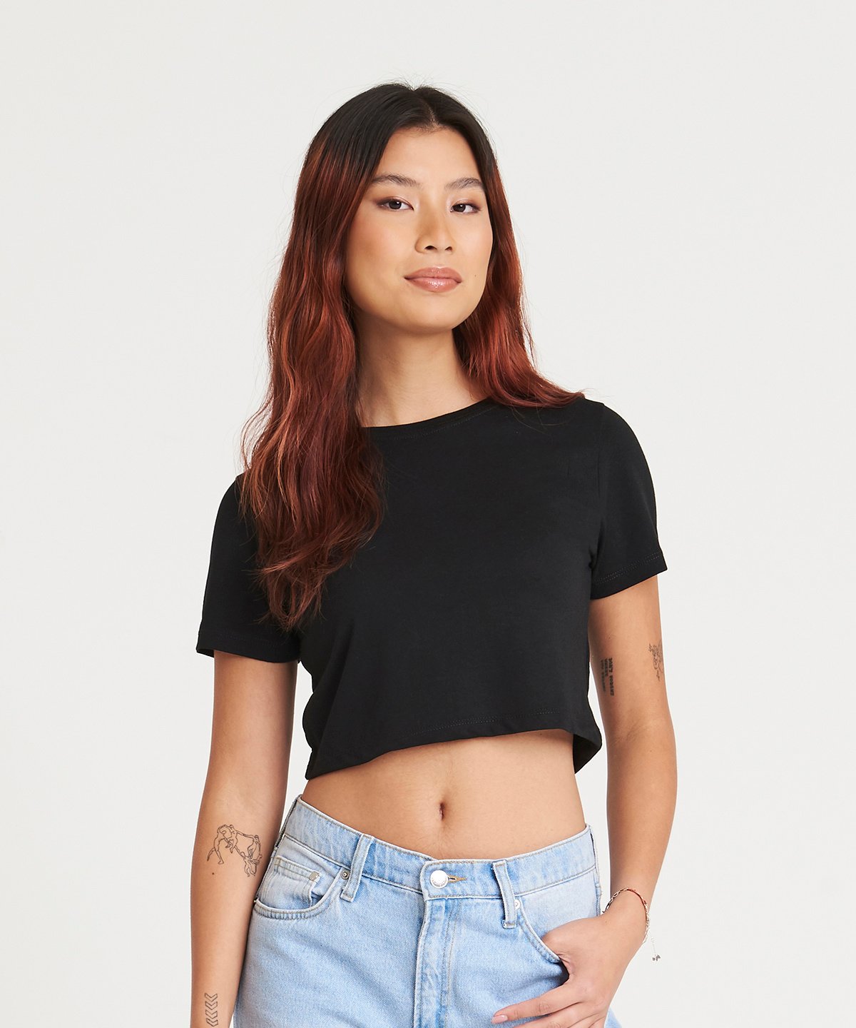 JT006 Women's triblend cropped T