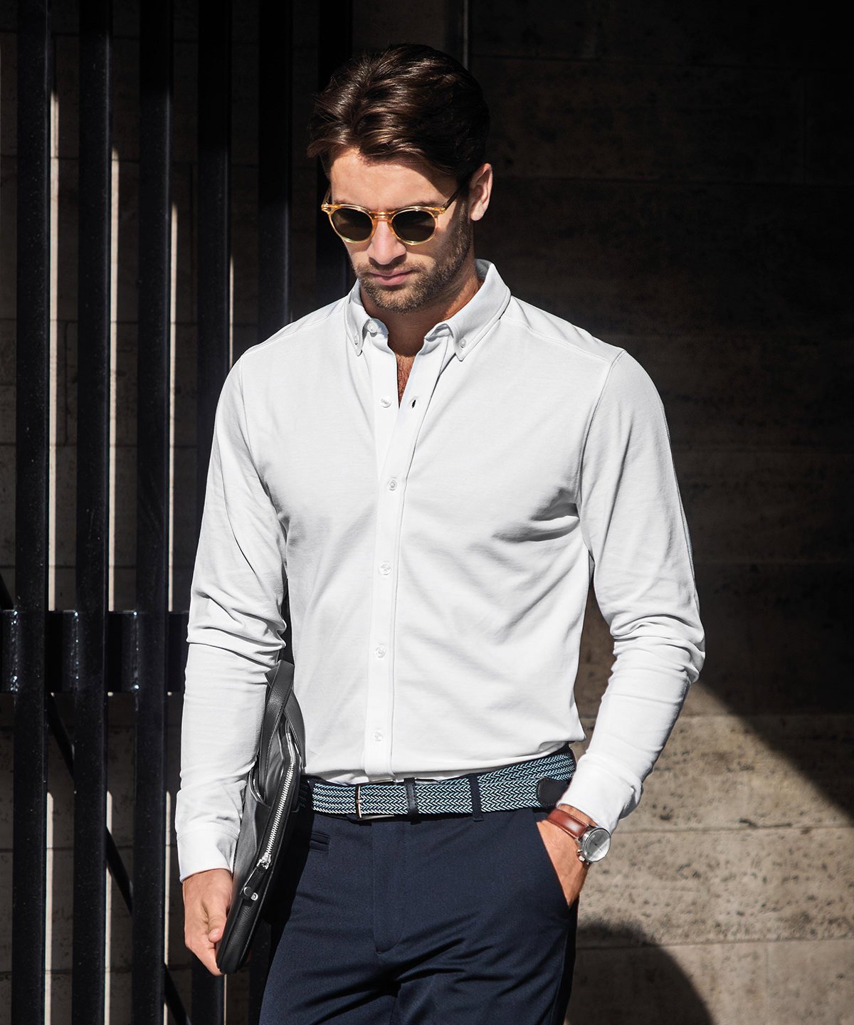 N103M Kingston – stretch deluxe piqué shirt