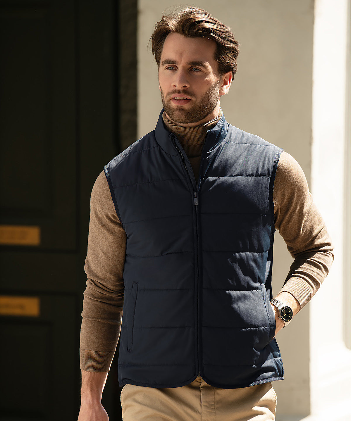 N114M Hudson – horizontal quilted gilet