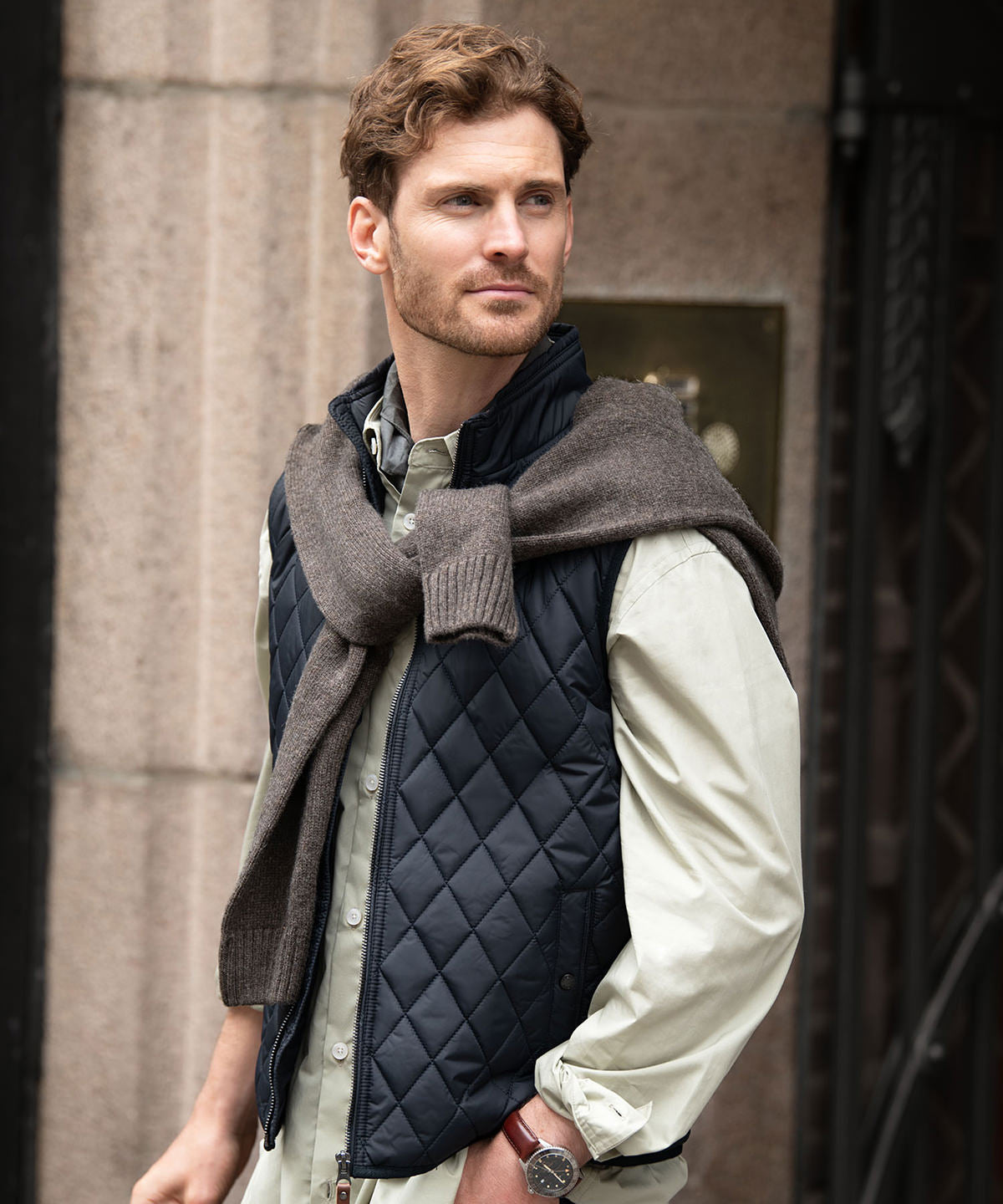 NB46M Camden – diamond quilted gilet