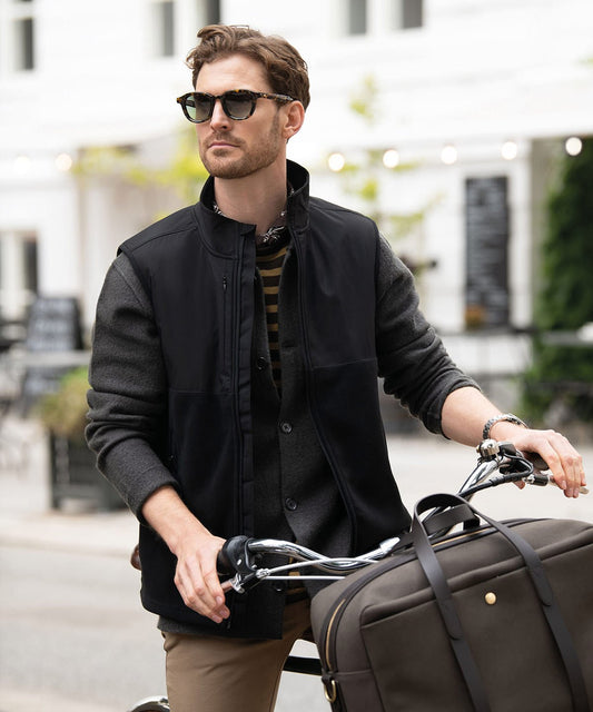 NP018 Highland - Fashionable yoke fleece vest