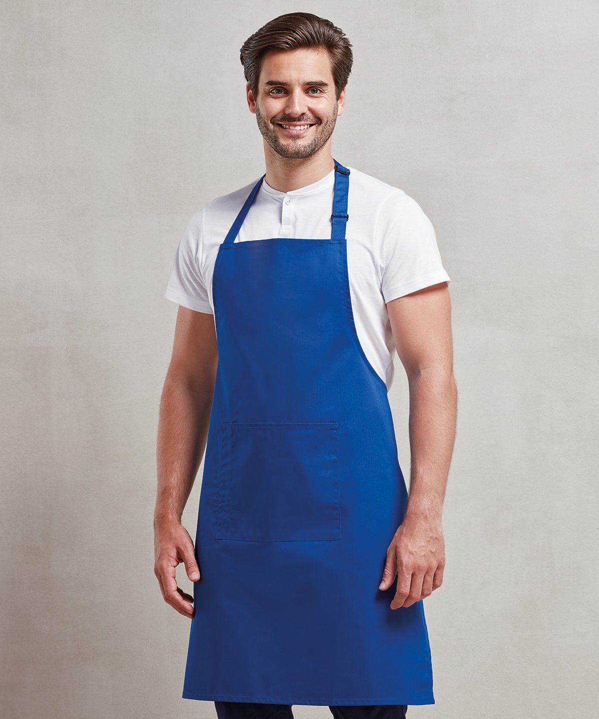 PR154 Colours bib apron with pocket